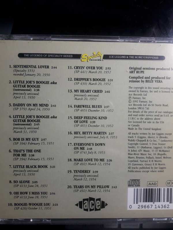 JOE LIGGINS & THE HONEY DIPPERS - VOL 2-CD - Image 3