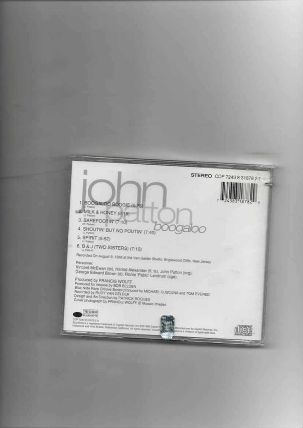 JOHN PATTON - BOOGALOO-BRAND NEW CD - Image 3