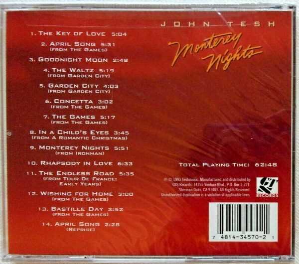 JOHN TESH - CD - Monterey Nights - BRAND NEW - Image 3
