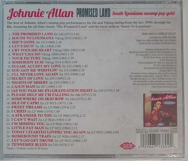 JOHNNIE ALLAN - PROMISED LAND   CD     BRAND NEW - Image 3