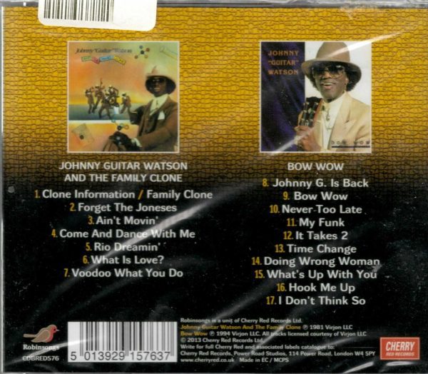 Johnny Guitar Watson and the Family Clone - Bow Wow  - CD - Brand New - Image 3
