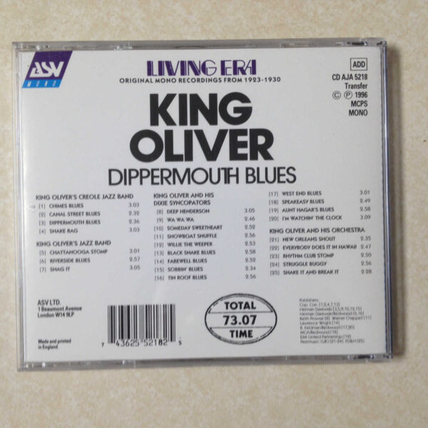 KING OLIVER - DIPPERMOUTH BLUES - AUDIO CD - Image 3