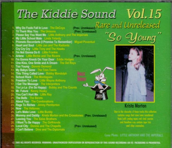 Kiddie Sound - So Young - Vol 15 - CD - Brand New - Image 3