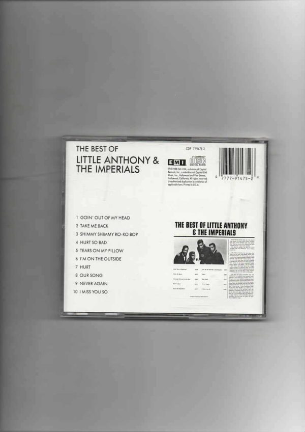 LITTLE ANTHONY &IMPERIALS - BEST OF-CD - Image 3
