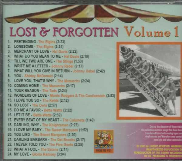 LOST AND FORGOTTEN - CD - Volume 1 - BRAND NEW - Image 3