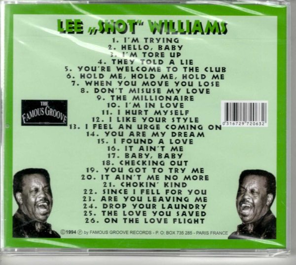 Lee "Shot" Williams - Chicago Blues - CD - Brand New - Image 3