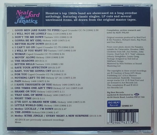 NEAL FORD AND THE FANATICS - GOOD MEN  CD BRAND NEW - Image 3