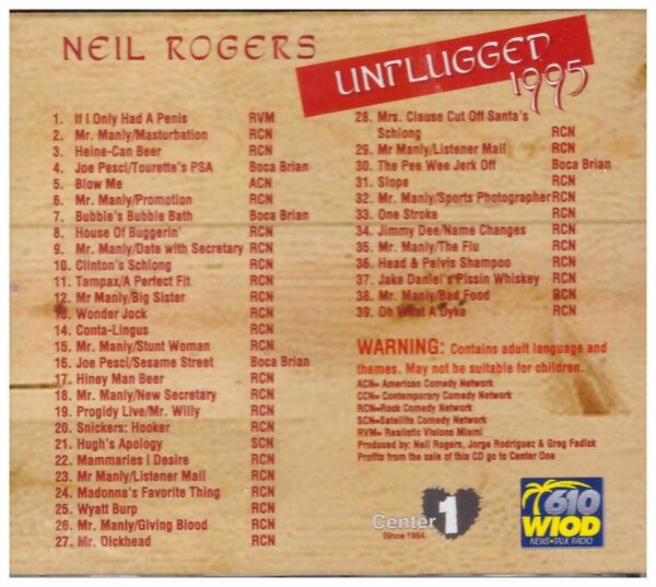 NEIL ROGERS  - Unplugged 1995 - CD - BRAND NEW - Image 3