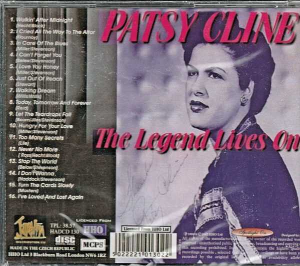 PATSY CLINE - CD - The Legend Lives On - BRAND NEW - Image 3