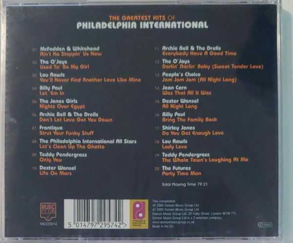 PHILADELPHIA INTERNATIONAL - THE GREATEST HITS OF   CD     BRAND NEW - Image 3