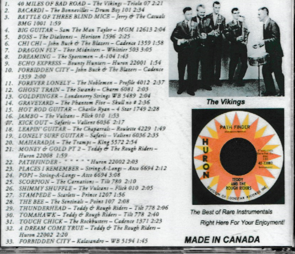 RARE INSTRUMENTALS - VOL  6 CD - BRAND NEW - Image 3