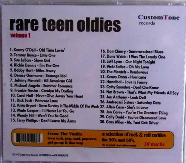 RARE TEEN OLDIES - CD - Volume 1 - BRAND  NEW - Image 3