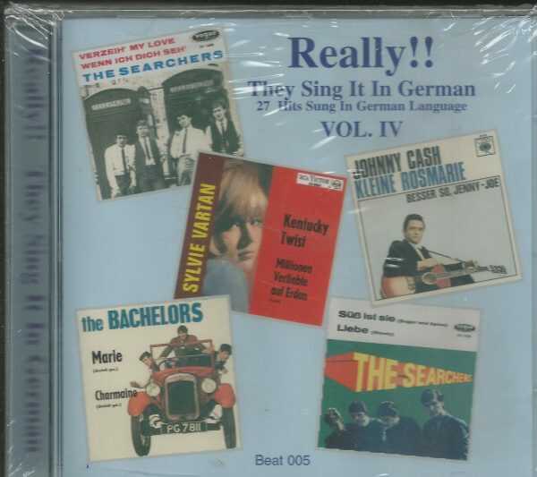 REALLY!! THEY SING IT IN GERMAN - VOL 4 - 27 HITS IN GERMAN  - CD  - BRAND NEW