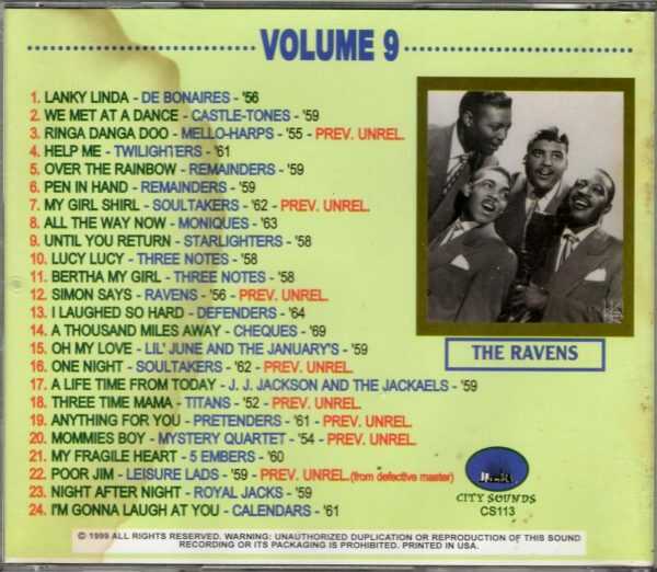 Rare And Unreleased Group Harmony Gems Vol 9 - CD - Image 3