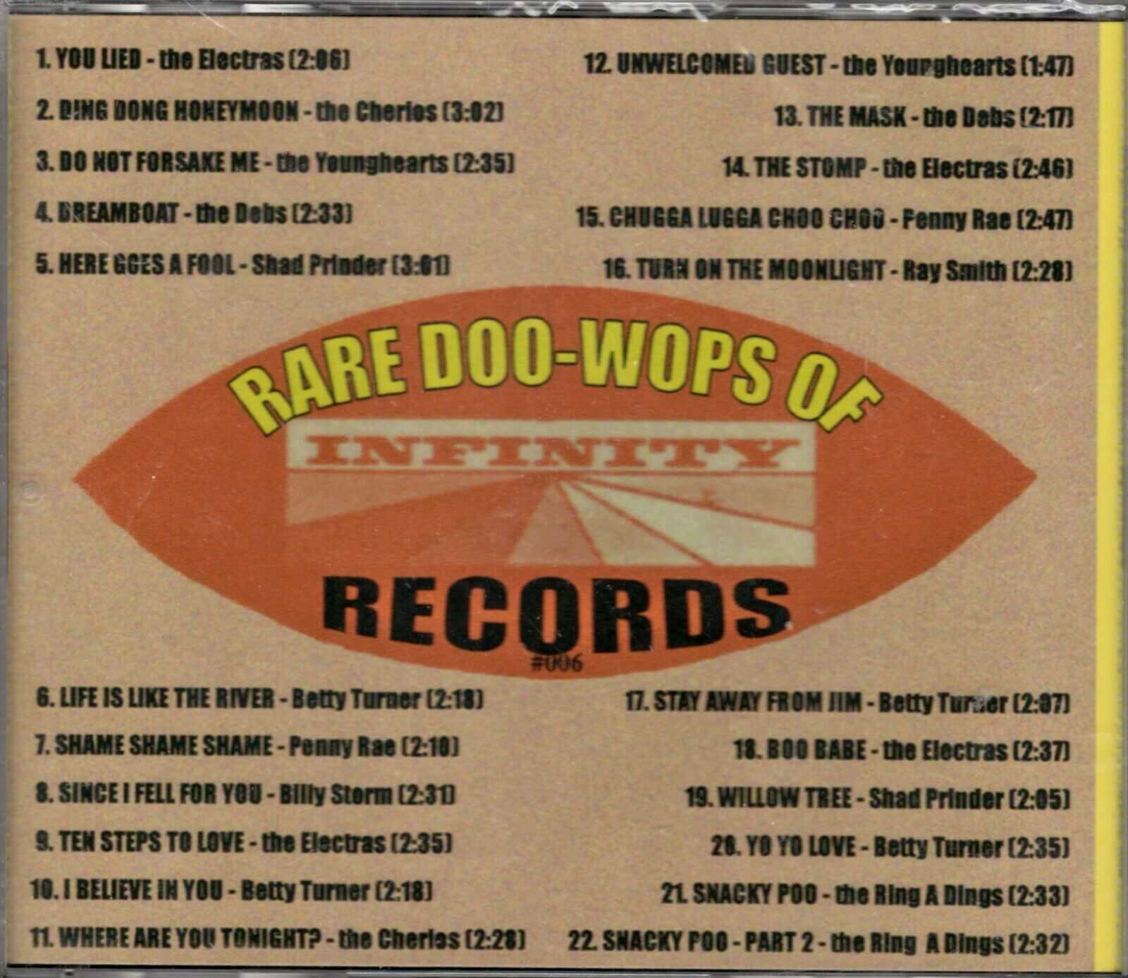 Rare Doo Wops Of Infinity Records - CD - Image 3