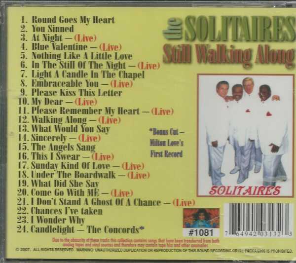 SOLITAIRES CD - Still Walking Along    Brand New     24 Tracks on Crystal Ball - Image 3