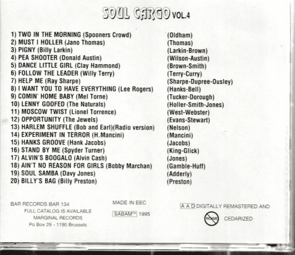 SOUL CARGO VOL 4 CD BRAND NEW - Image 3