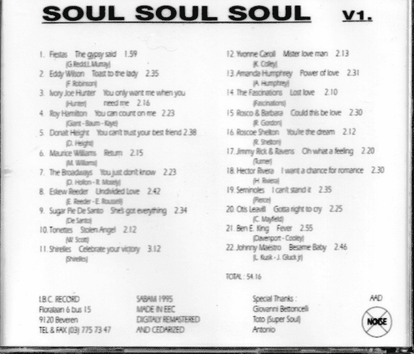 SOUL SOUL SOUL VOL 1 CD - BRAND NEW - Image 3