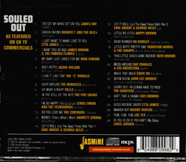 SOULED OUT - AS FEATURED ON UK TV COMMERCIALS SOUL SERIES CD - BRAND NEW - Image 3