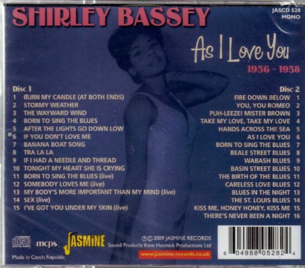 Shirley Bassey - As I Love You - CD - Brand New - Image 3