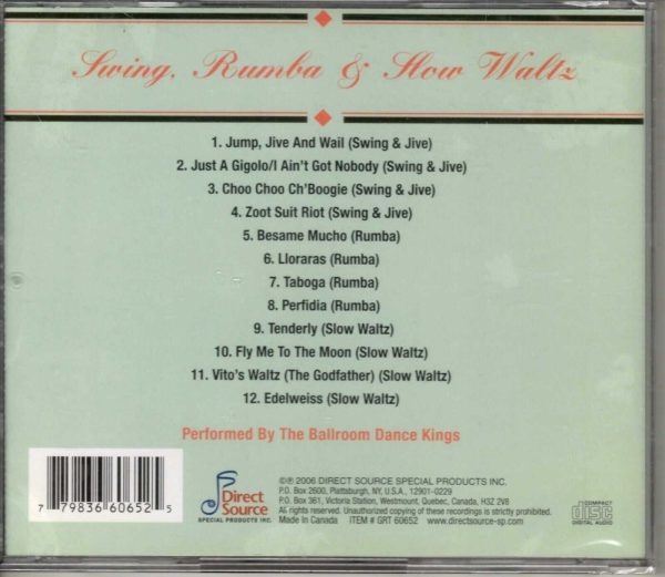 Swing, Rumba & Slow Waltz - CD - Brand New - Image 3