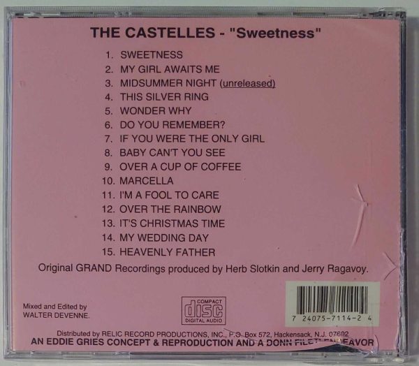 THE CASTELLES - SWEETNESS   CD   BRAND NEW - Image 3