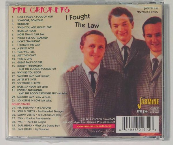 THE CRICKETS - I FOUGHT THE LAW   CD   BRAND NEW - Image 3