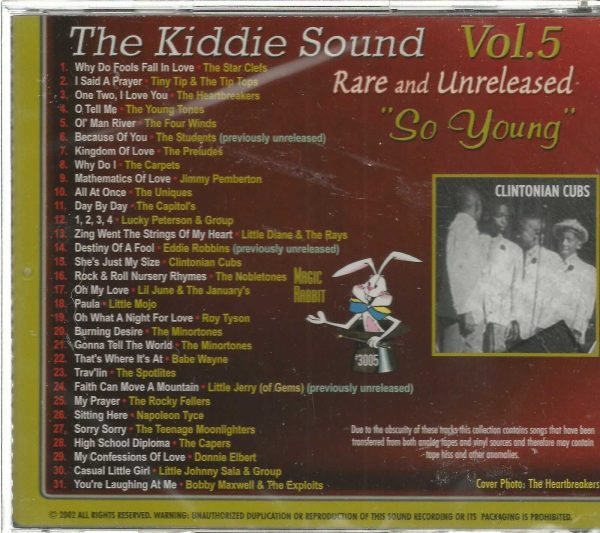 THE KIDDIE SOUND - So Young - Vol. 5 - 31 Tracks - Brand NEW - CD - Image 3