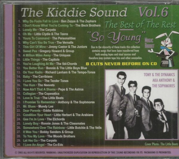 THE KIDDIE SOUND - So Young  - Vol. 6 - 30 Tracks - Brand NEW - CD - Image 3