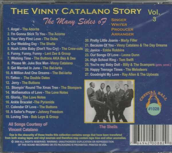 THE VINNY CATALANO STORY CD - Volume 3   Brand New    Crystal Ball Label - Image 3