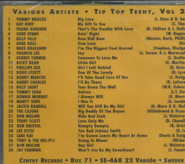TIP TOP TEENY CD  - Volume 2   Brand New   28 Tracks on Centhy Label - Image 3