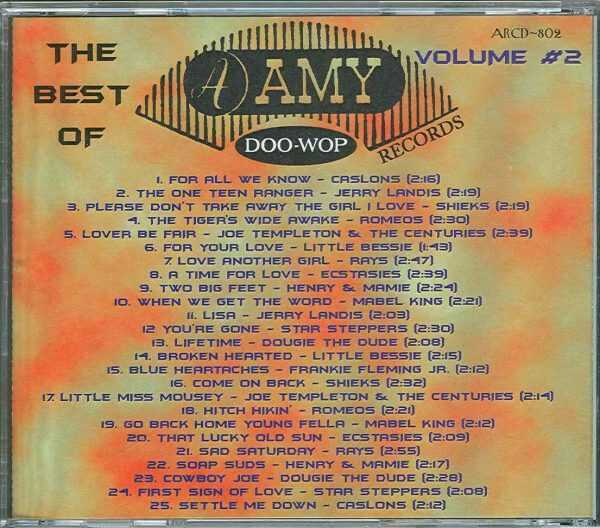 The Best Of AMY DOO-WOP RECORDS - CD - Volume 2- BRAND NEW - Image 3