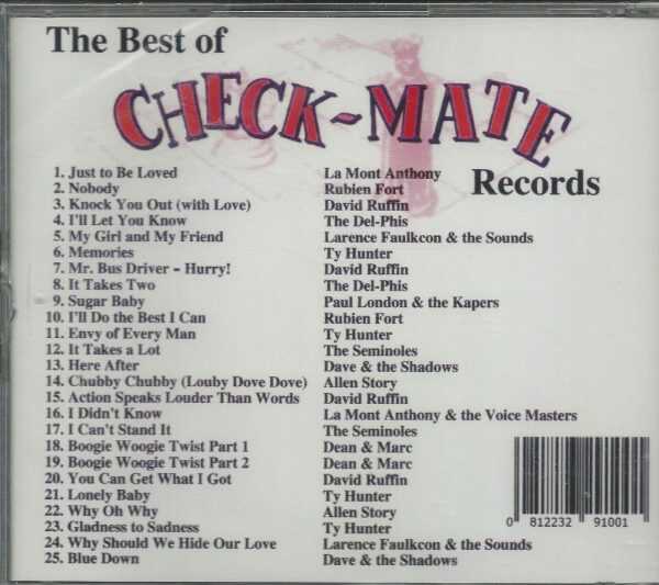 The Best Of CHECK-MATE - CD - 25 Sixties Soul, R&B And Doo-Wop - BRAND NEW - Image 3