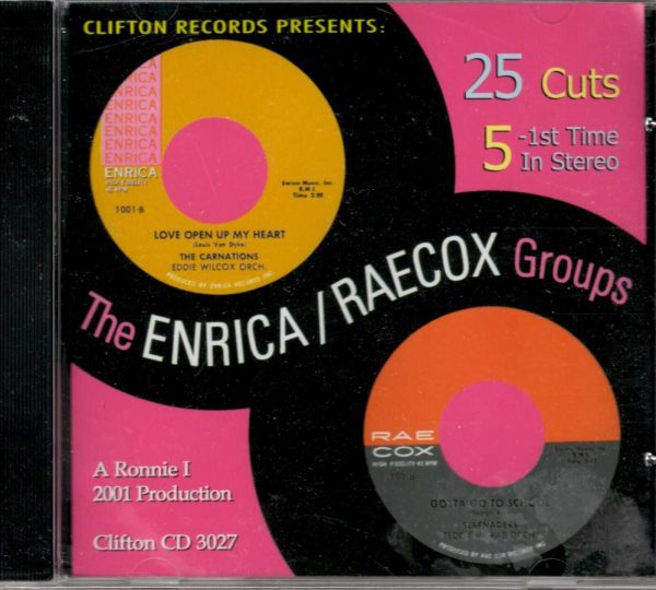 The Enrica & Rae Cox Groups -1959-1963 - CD  -Brand New
