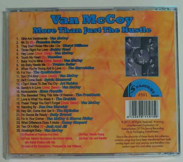 VAN MCCOY - MORE THAN JUST THE HUSTLE   CD     BRAND NEW - Image 3