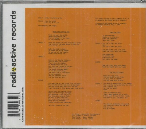 VII TH TEMPLE CD - UNDER THE BURNING SUN   Brand New   Radioactive Records - Image 3