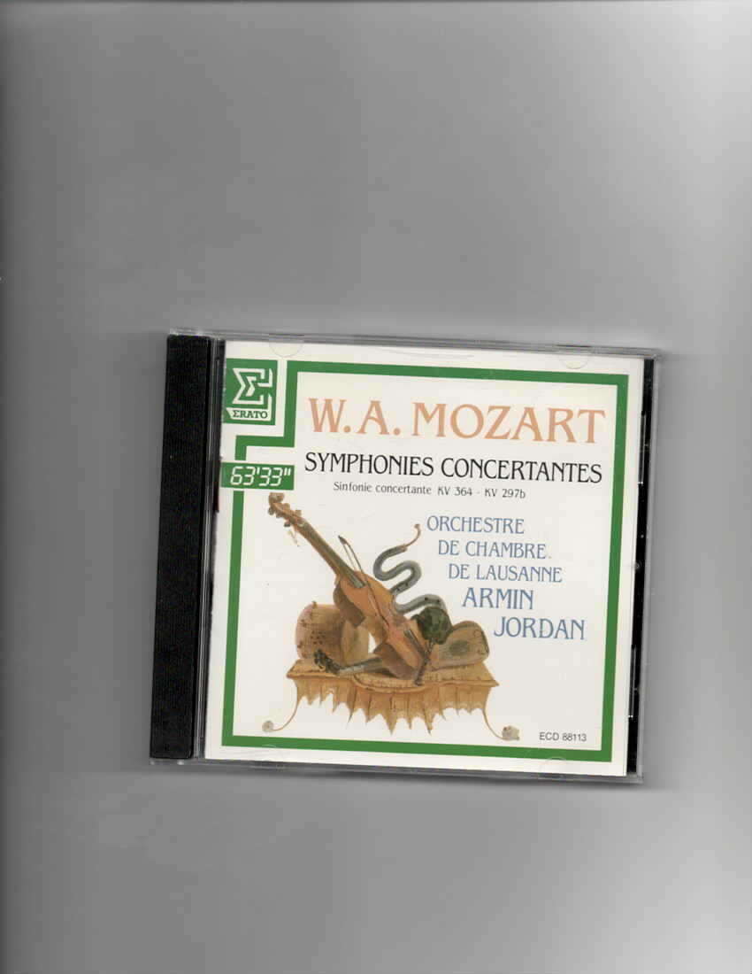 W.A MOZART. - SYMPHONIES CONCERTANTES-CD