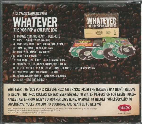 A 12-Track Sampling From WHATEVER - CD - 90's Pop And Culture Box - BRAND NEW - Image 3