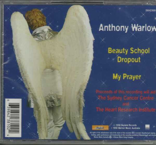 ANTHONY WARLOW - CD - Beauty School Drop Out - My Prayer - BRAND NEW - Image 3