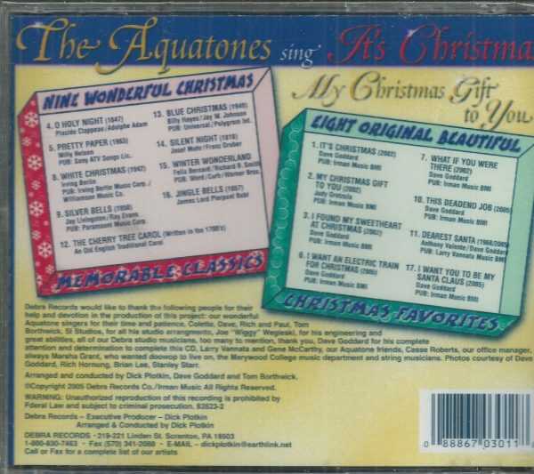 AQUATONES SING - IT'S CHRISTMAS CD BRAND NEW - Image 3