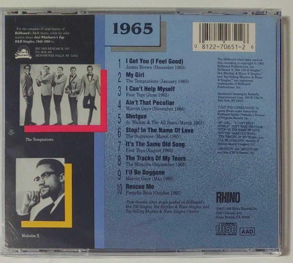 BILLBOARD TOP R&B HITS - 1965   CD     BRAND NEW - Image 3