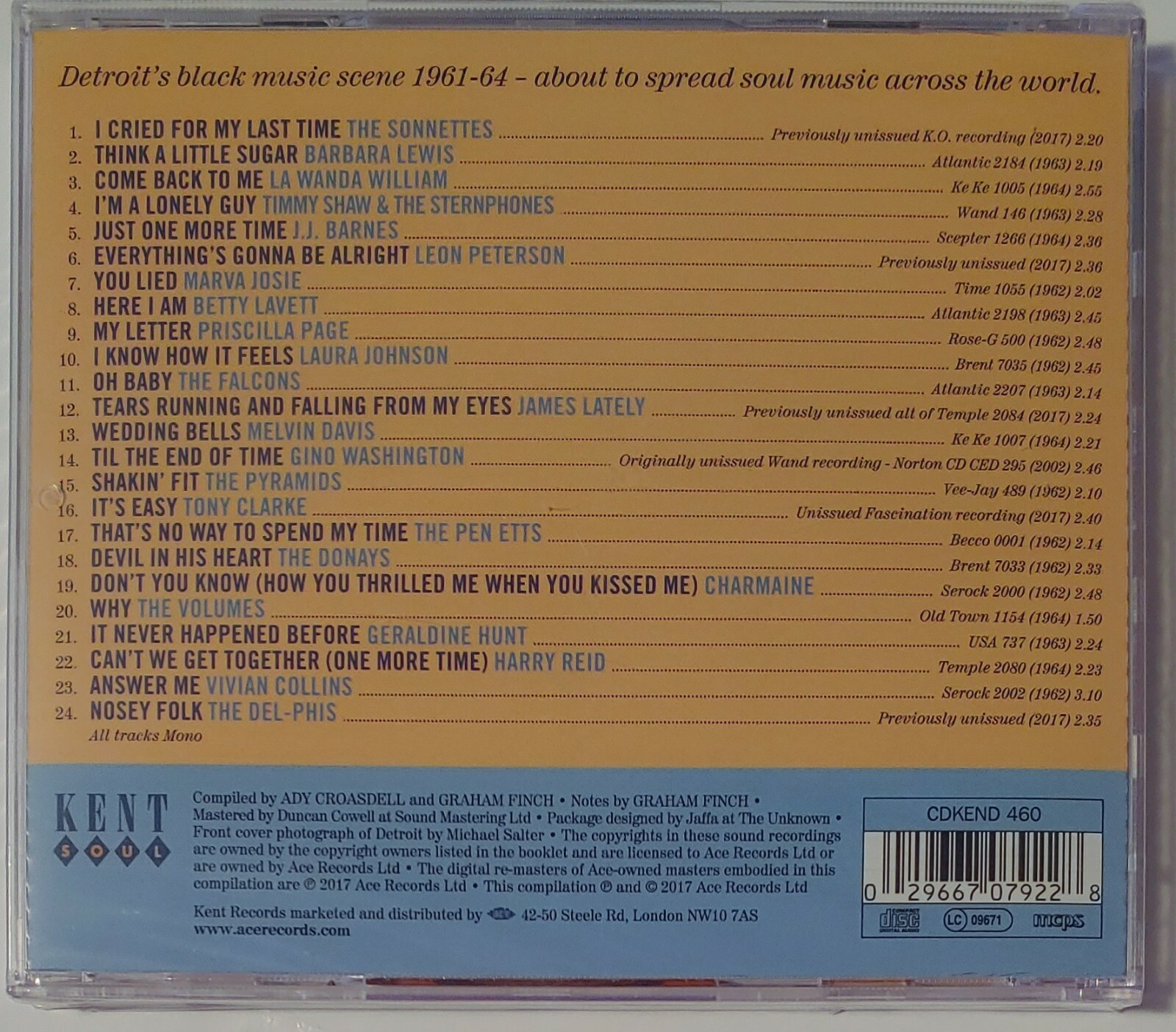 BIRTH OF SOUL - SPECIAL DETROIT EDITION 61-64 CD BRAND NEW - Image 3