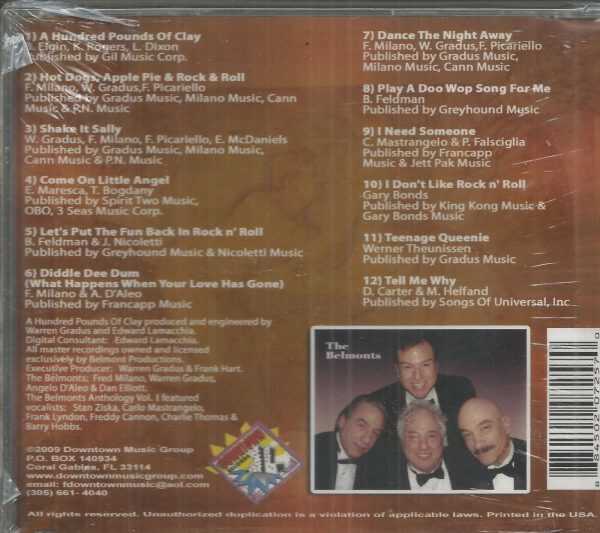 Belmonts CD - Anthology, Vol. 1  CD Brand New   Downtown Label - Image 3