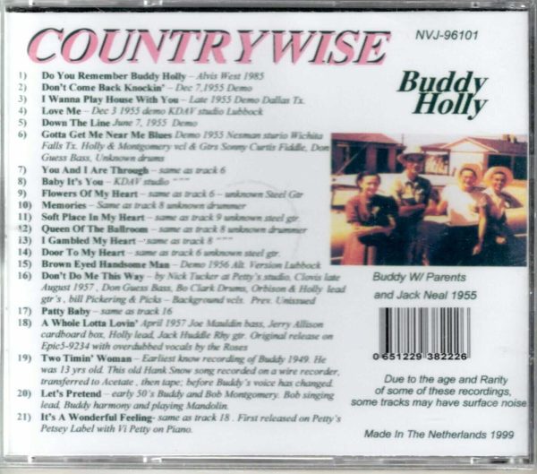 Buddy Holly - Countrywise - CD - Brand New - Image 3