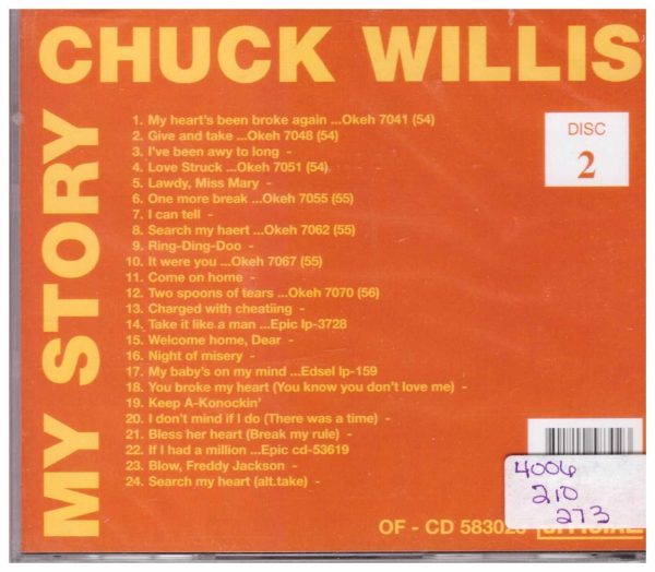 CHUCK WILLIS - CD - My Story - Disc 2 - BRAND NEW - Image 3