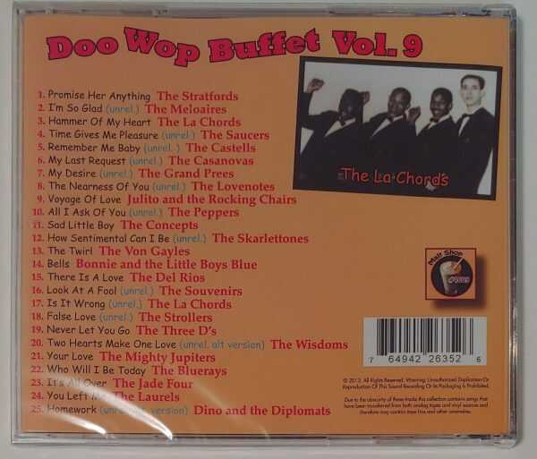 DOO WOP BUFFET - VOL 9   CD BRAND NEW - Image 3