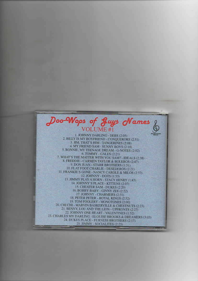 DOO-WOPS OF GUYS NAMES VOL 1 - VARIOUS ARTISTS-CD - Image 3