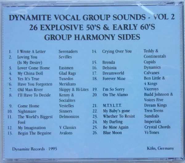 DYNAMITE GROUP SOUNDS - CD - Vol. 2 - BRAND NEW - Image 3