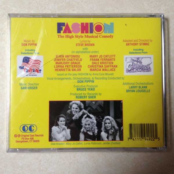 FASHION - THE HIGH STYLE MUSICAL COMEDY - BRAND NEW CD - Image 3