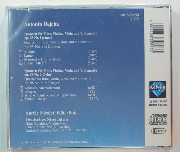 FLOTENQUARTETTE - ANTONIN REJCHA  CD BRAND NEW - Image 3